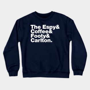 Melbourne (Carlton Draught white print) Crewneck Sweatshirt